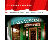 Tablet Screenshot of casavisone.com